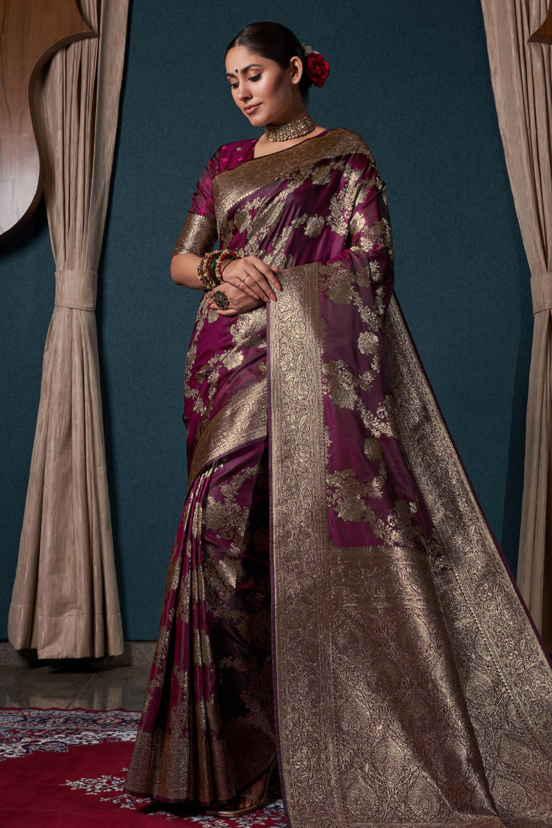 Peacock Blue Narayanpet Saree With Pen Kalamkari Appliqué and Wide Zari Borders