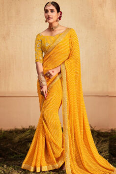 How Can You Choose the Perfect Bandhani Saree for Your Body Type?