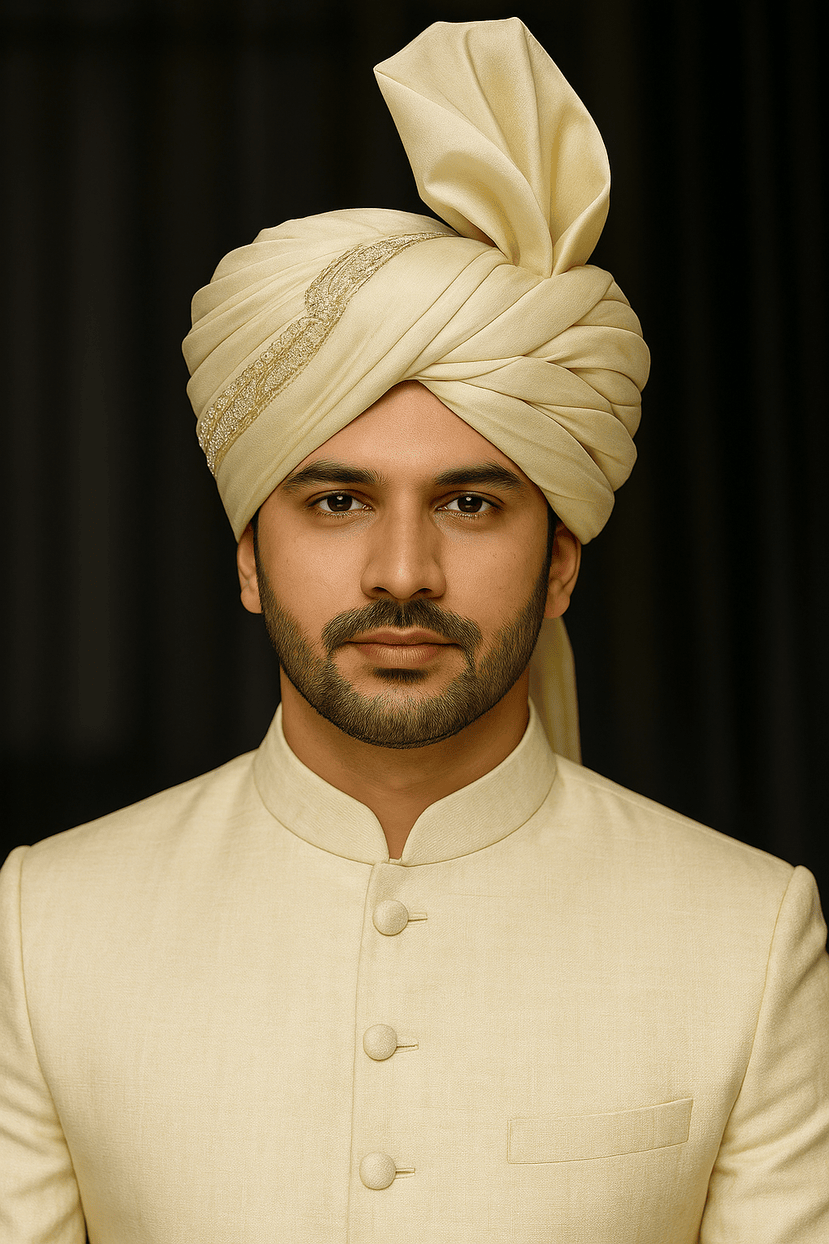 how to tie pagdi with dupatta