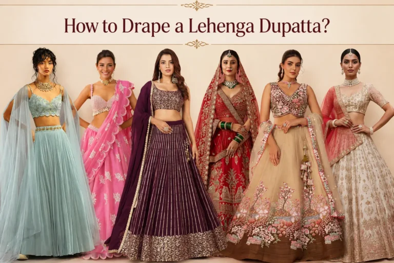 Lehenga-dupatta-draping-style