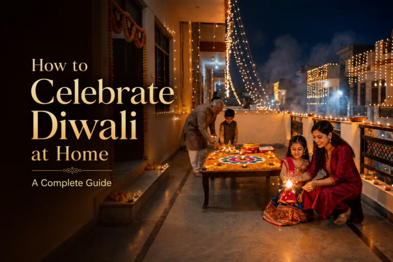 A Family Celebrating Diwali