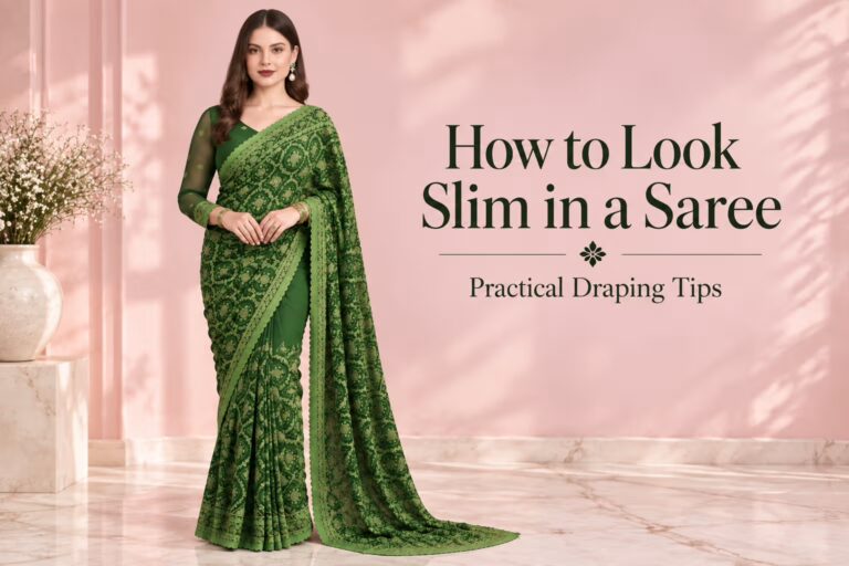 How to Look Slim in a Saree